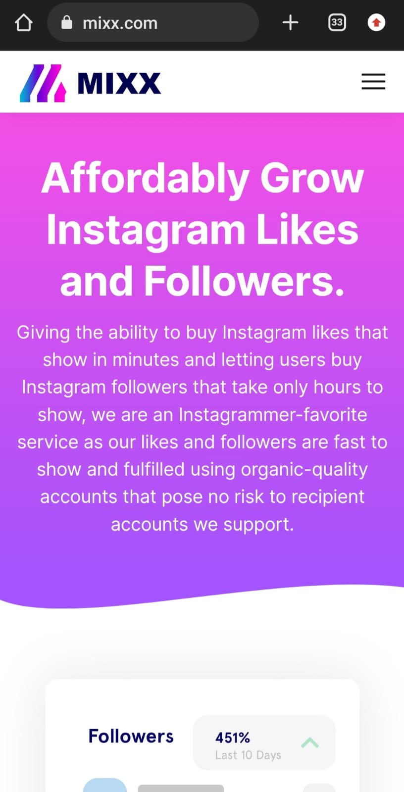 Mixx site best trick to gain insta followers demis ki duniya